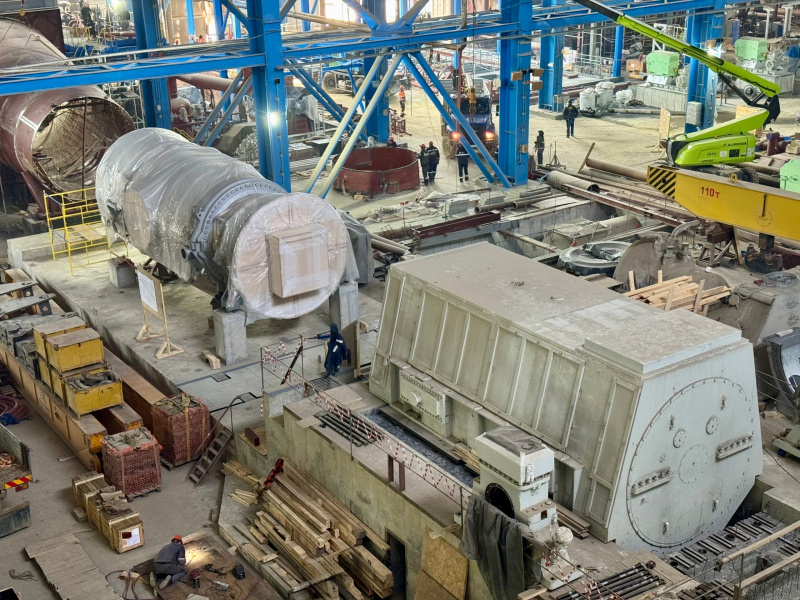 На Артемовской ТЭЦ-2 установили вторую газовую турбину ГТЭ-170