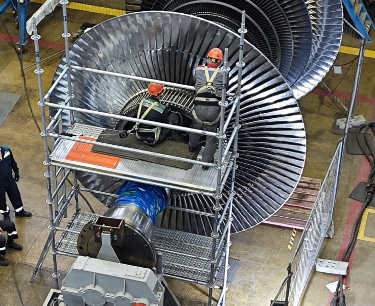 На АЭС заработал модернизированный ротор с титановыми лопатками 