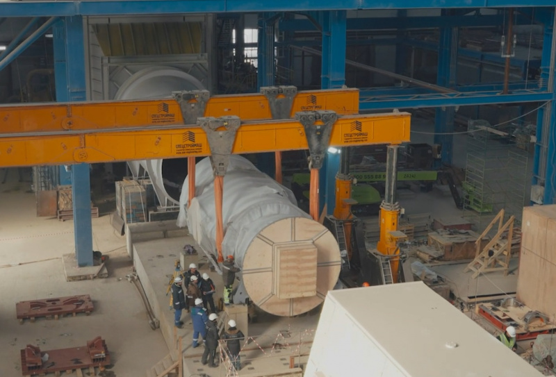 На Артемовской ТЭЦ-2 установили первую газовую турбину ГТЭ-170